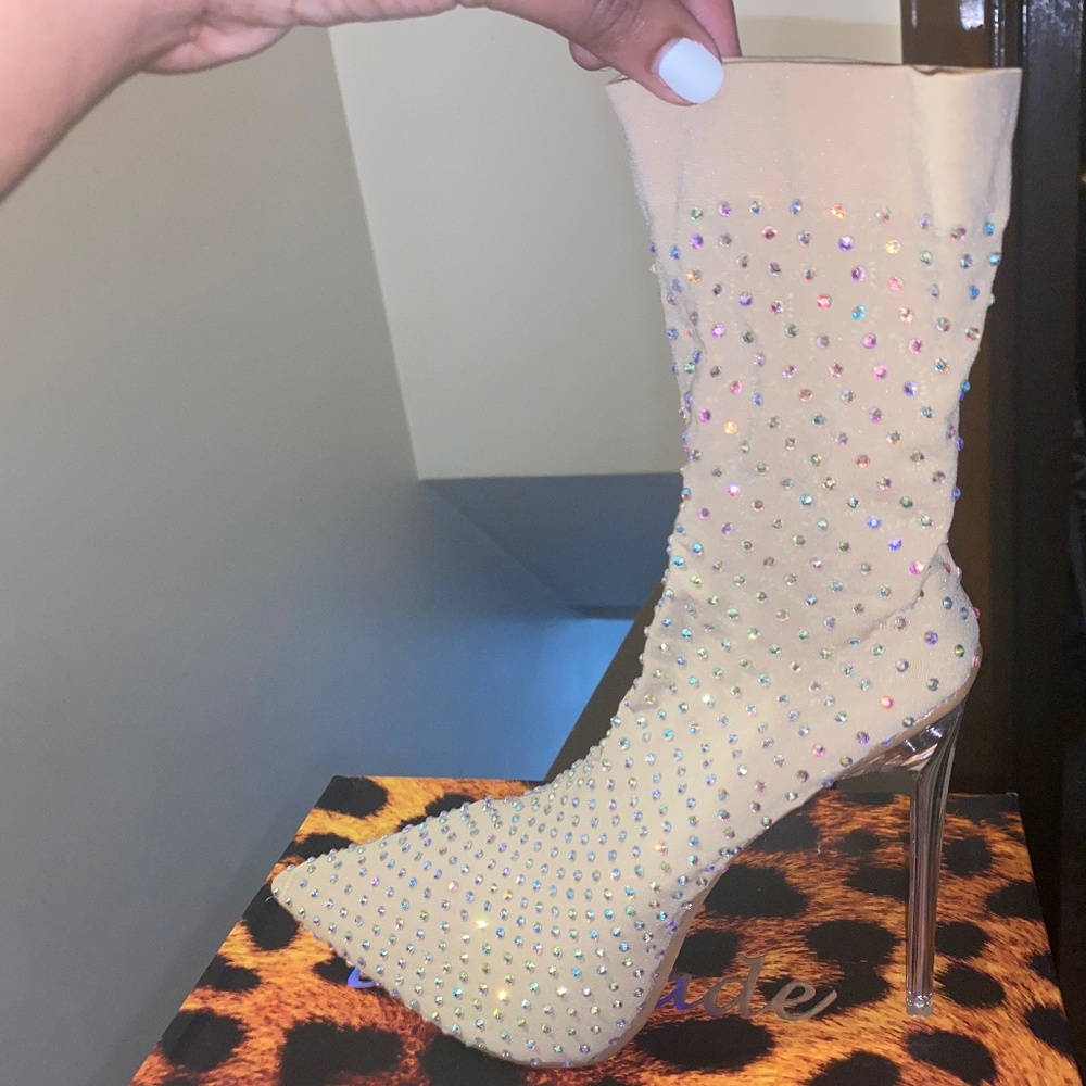 Bedazzled Heel Boot.
